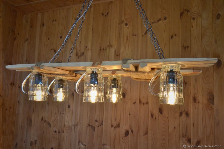 Светильник из бамбука