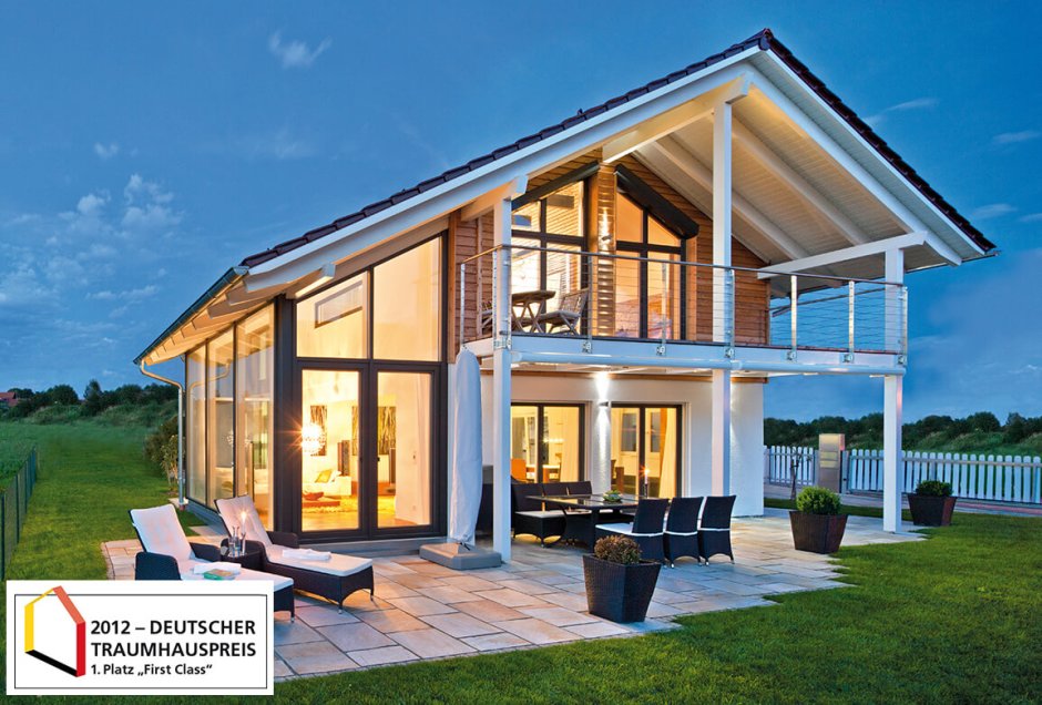 Дом с панорамным остеклением