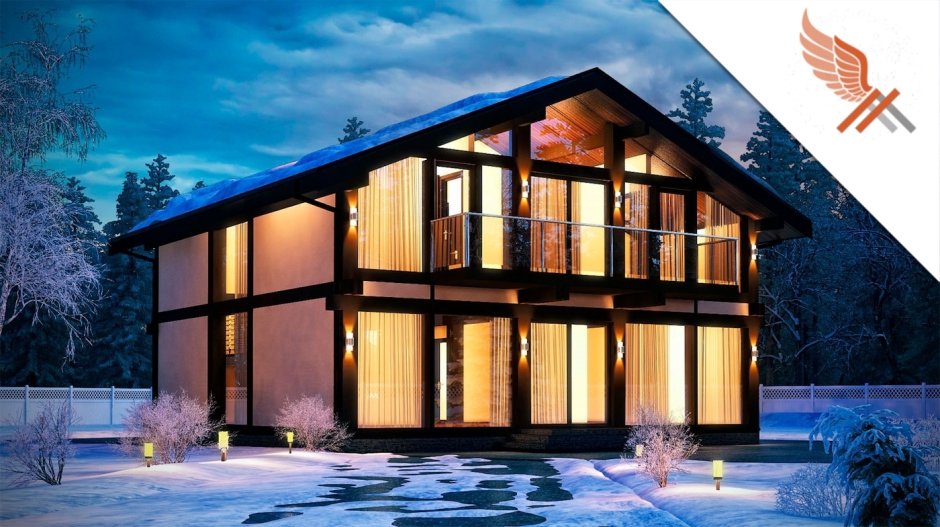 Фахверковый дом двухэтажный