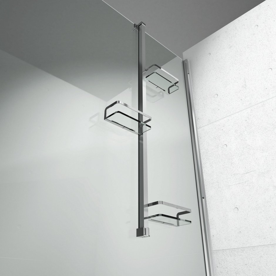 Угловая 3-ярусная полка Vanstore Modern Plus нержавеющая сталь 076-20