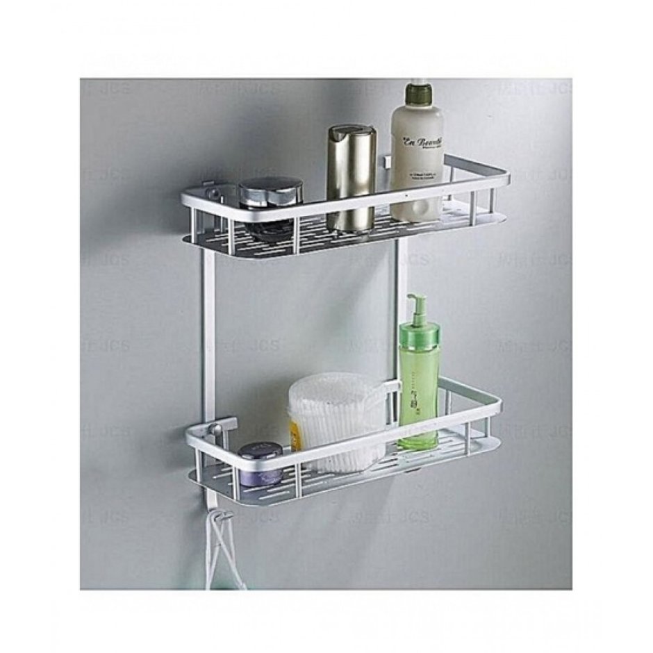 Угловая полка стеклянная в ванную hyata Gabriel