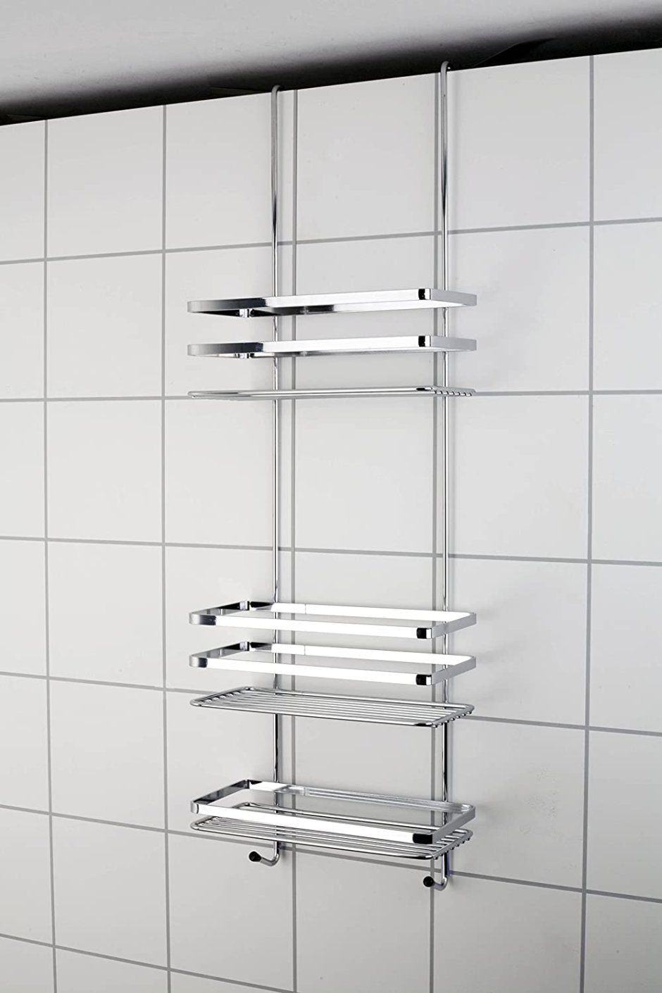 Полочка для душа прямая сталь 20 см