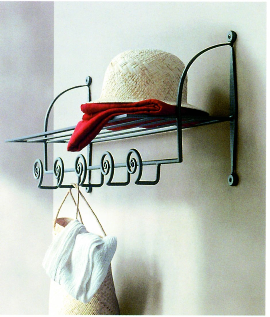 Портис полка для головных уборов, черный, 90 см