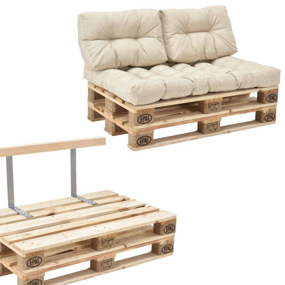 Диван из деревянных паллетов