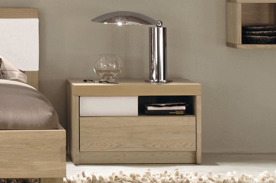 Прикроватная тумба Cortez Charcoal Floating Nightstand (Crate and Barrel)