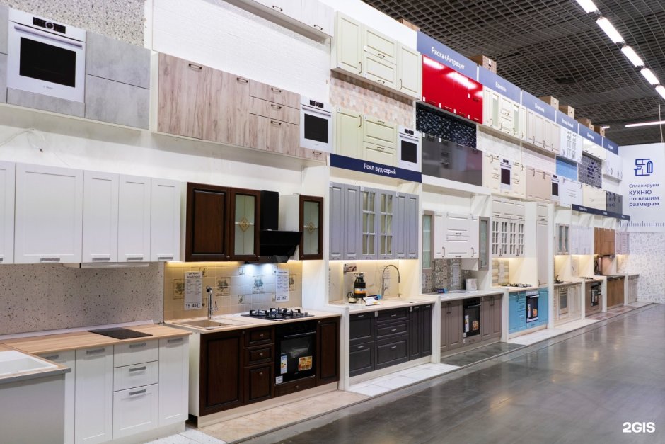 Кухня цвет красный металлик