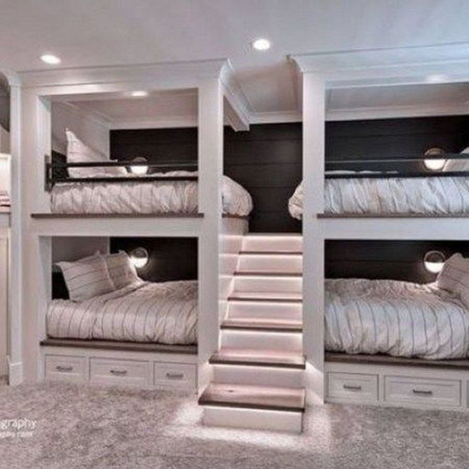 Красивые двухъярусные кровати