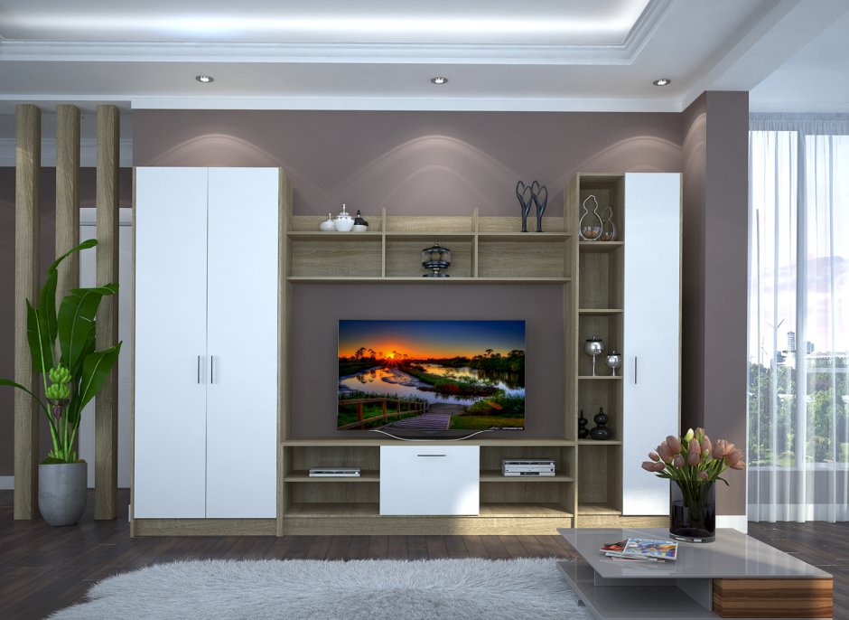 Гостиная Атланта венге дуб 3534 2200