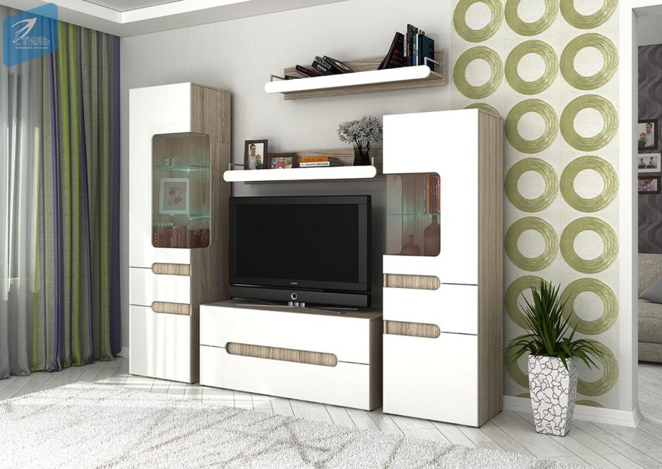 Гостиная Горизонт 41га Атланта (венге / дуб)