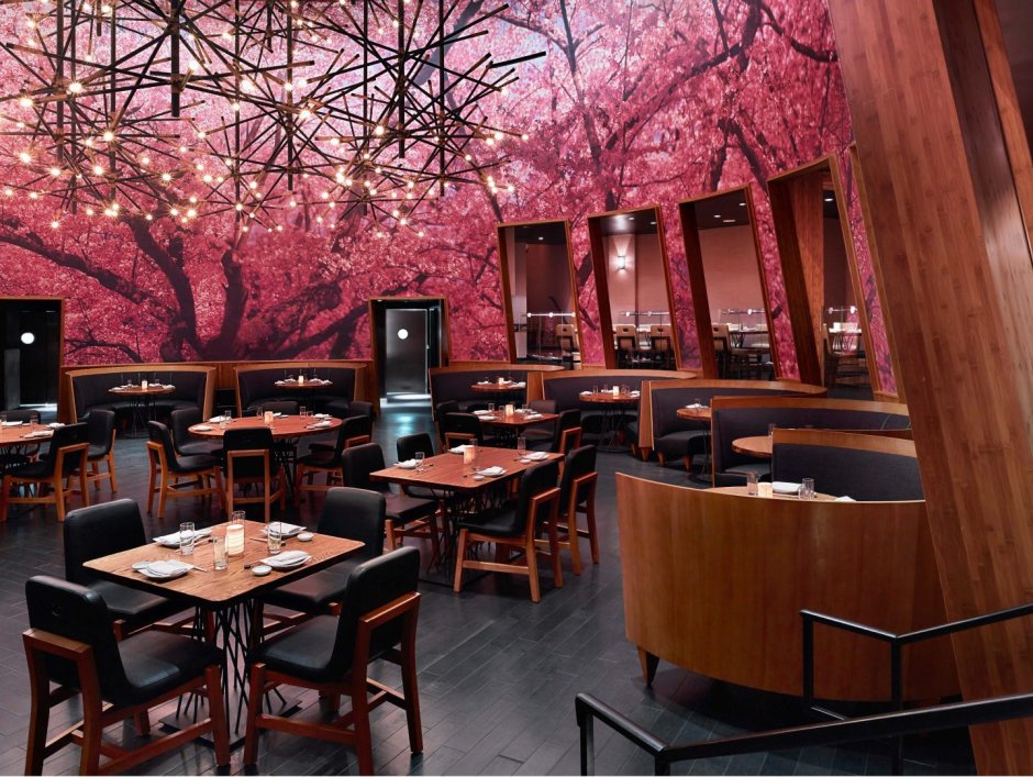 Интерьер ресторана «Моондзун»Япония