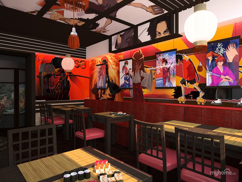 Кофейня Япония аниме