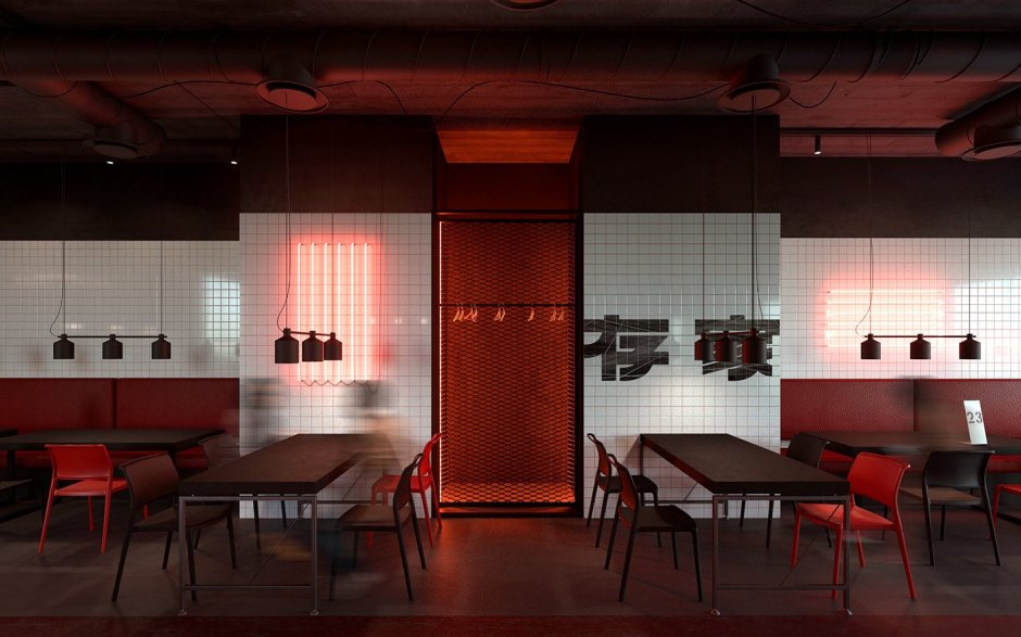 Суши ресторан интерьер