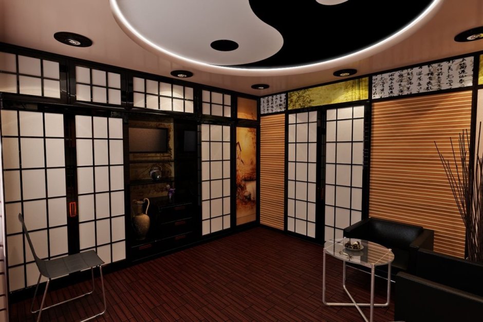 Потолок в японском стиле