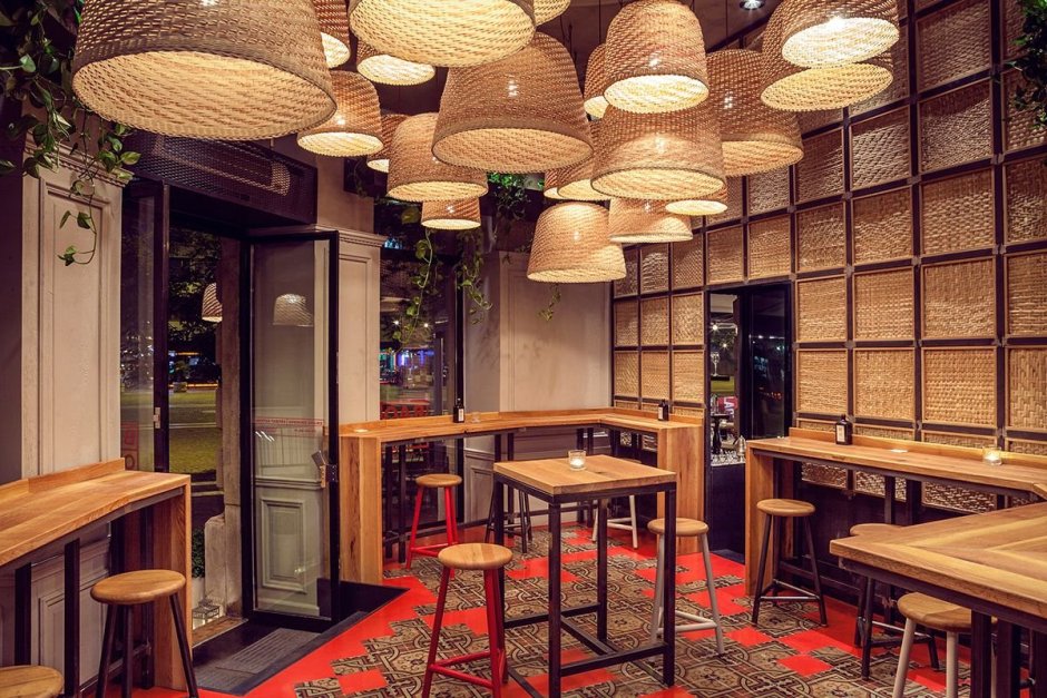 Интерьер китайского кафе