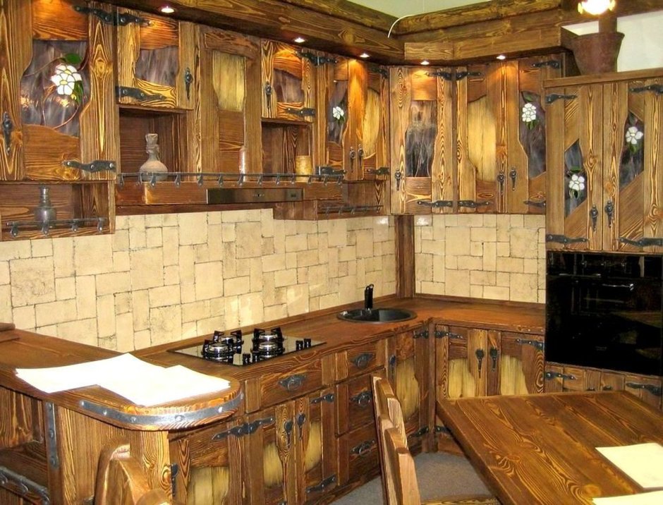 Кухонная мебель под старину