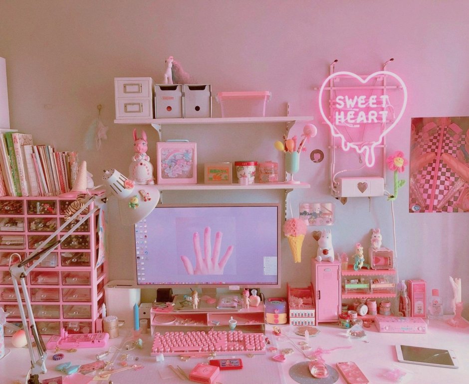 Розовый декор для комнаты