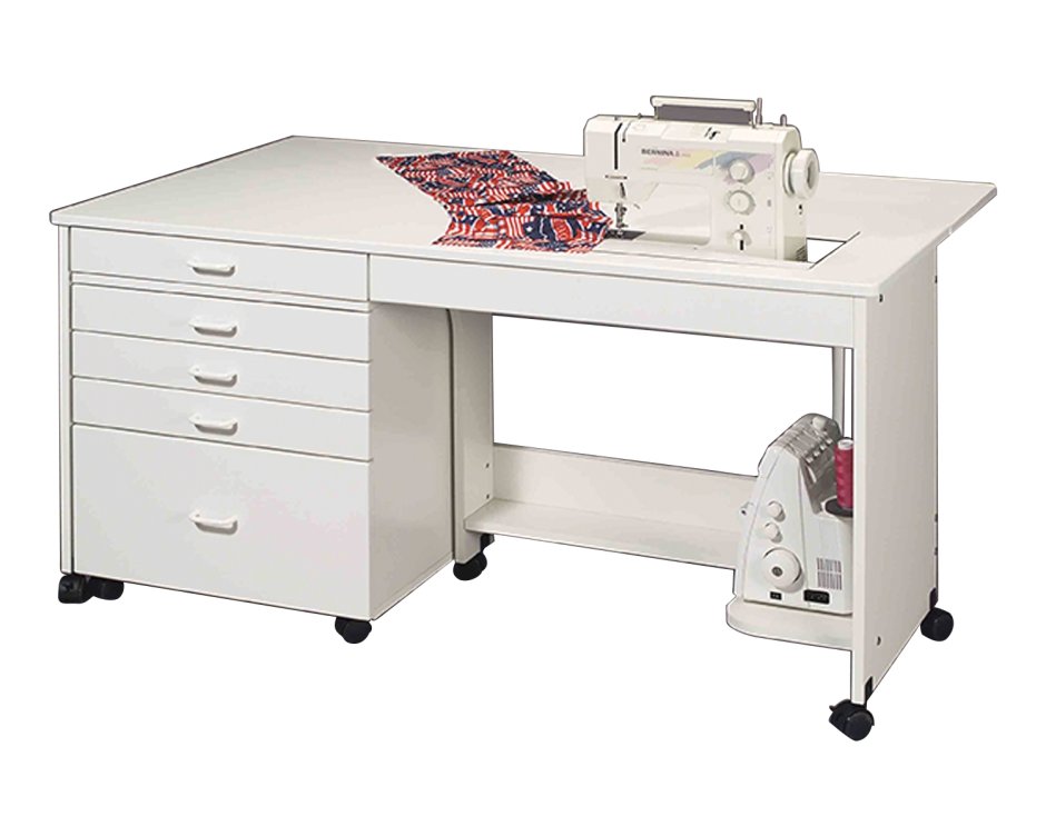 Швейный стол белый