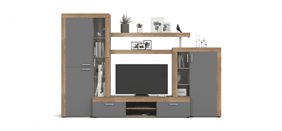 Стенка Монтана крафт серый