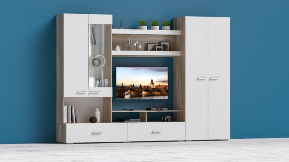 Стенка Виго 280 много мебели