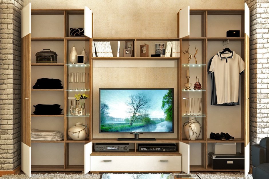 Много мебели стенка люкс