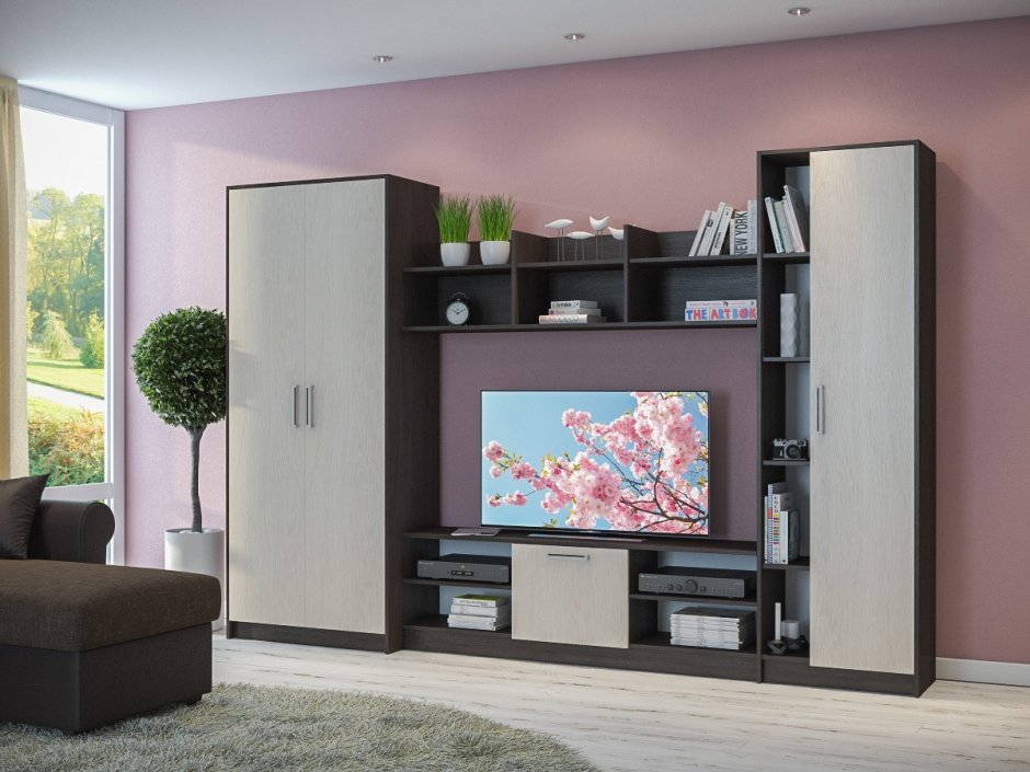 Стенка Вена венге, дуб