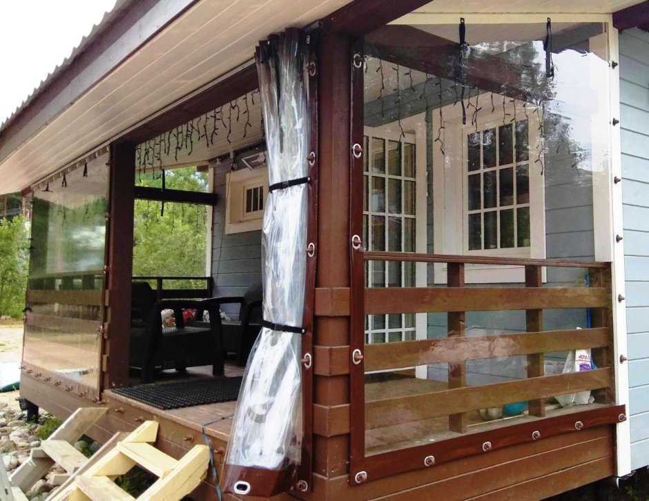 Мягкие окна для веранды автоматические