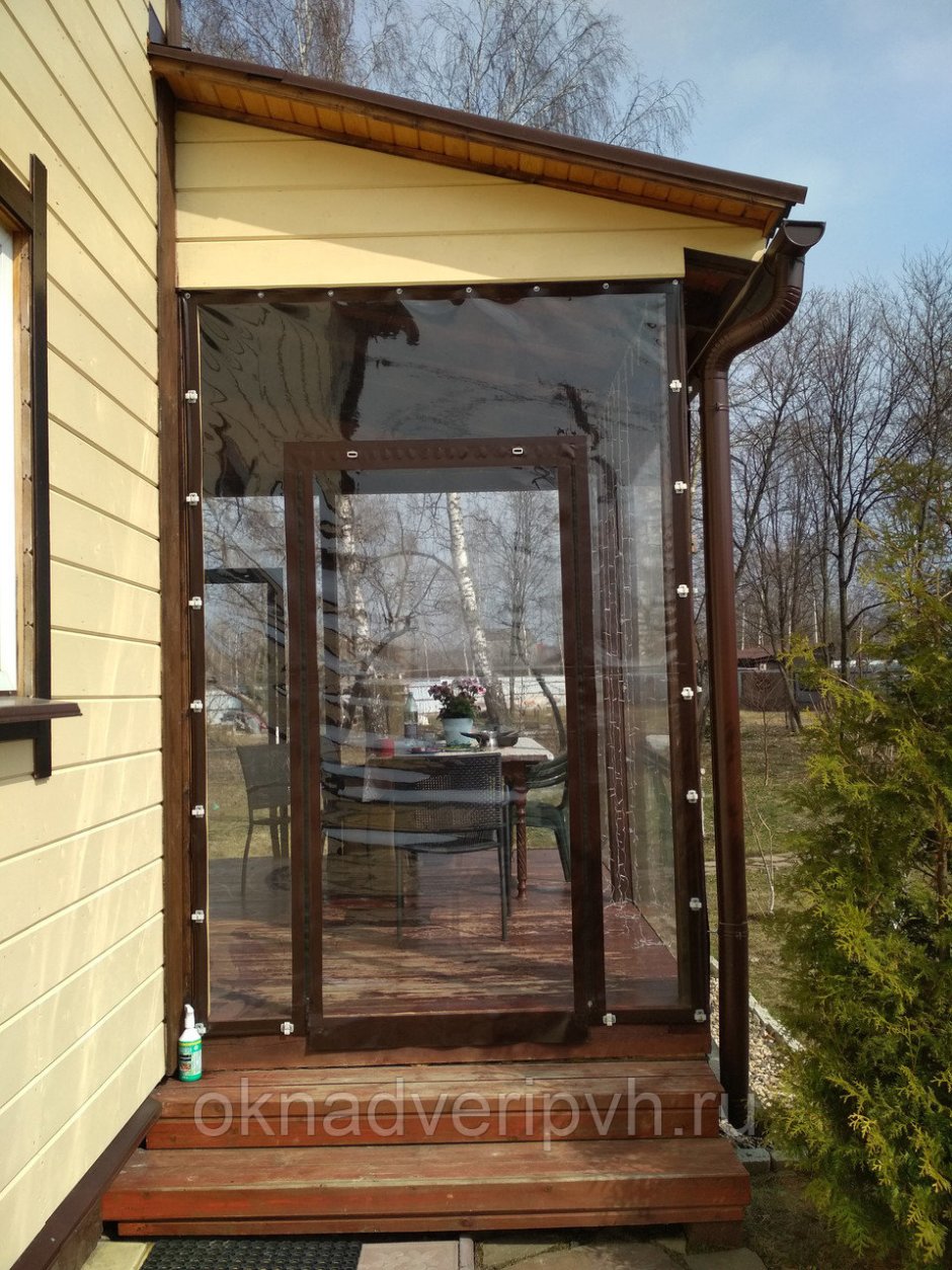 Гибкие окна для веранды