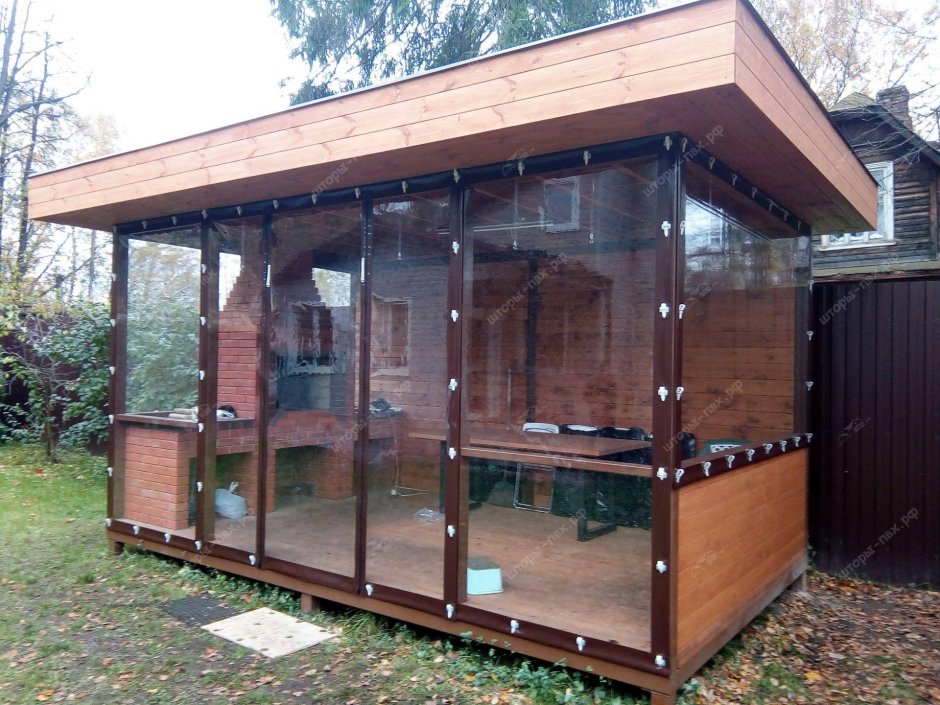 ПВХ окна для беседки