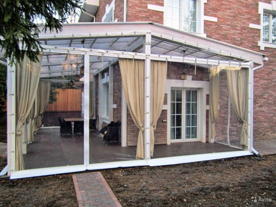 Навес с мягкими окнами