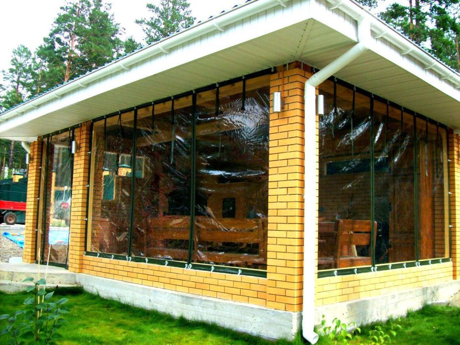 Мягкое остекление беседок