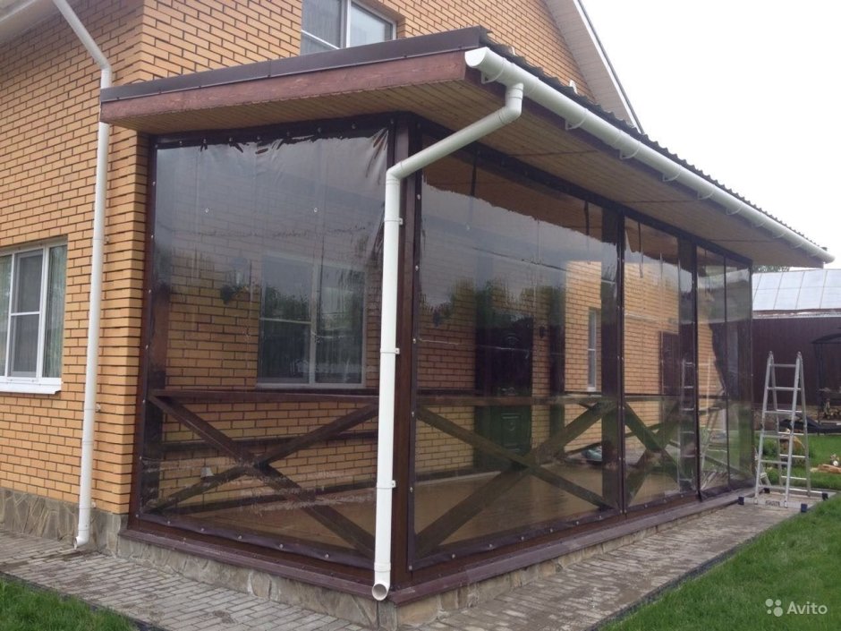 Веранда обшитая поликарбонатом