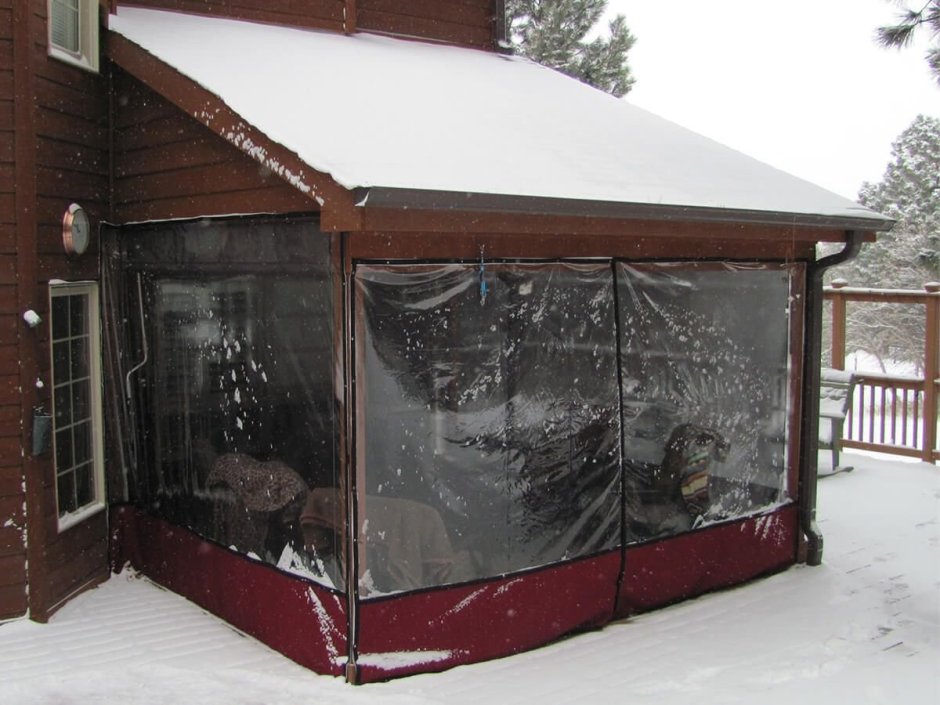 Мягкие окна зимой