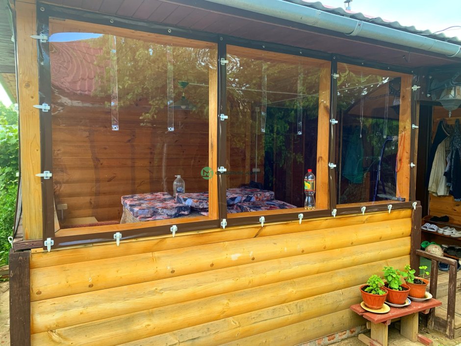 Мягкие окна на брус