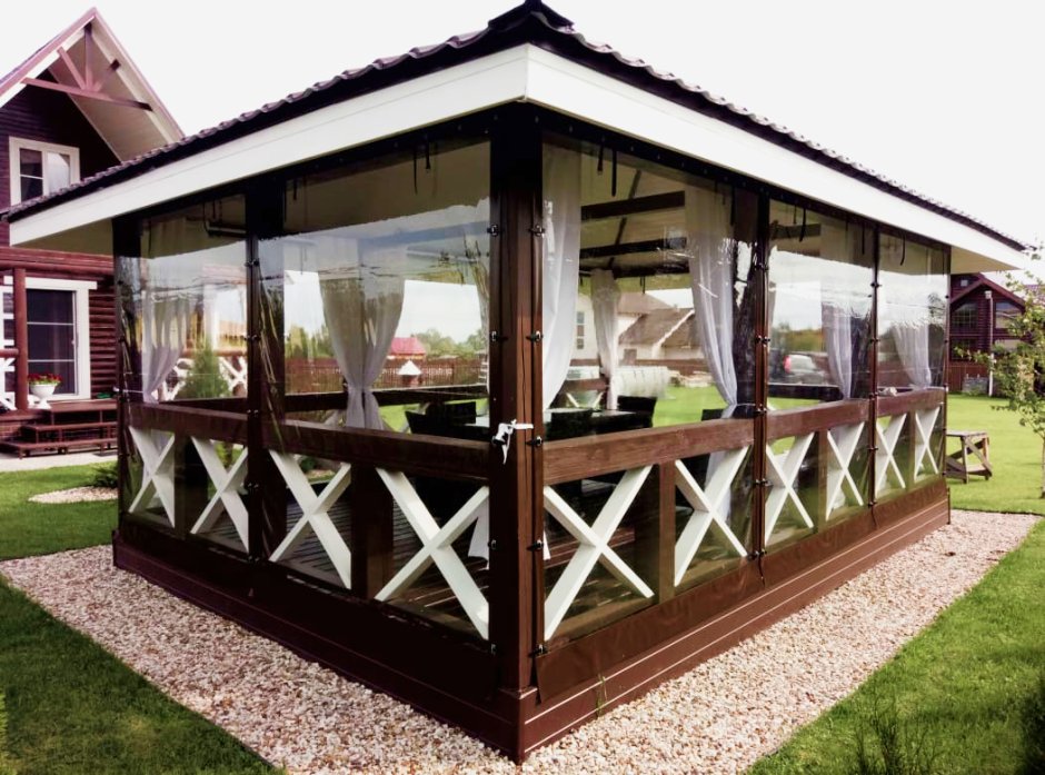 Беседка с верандой