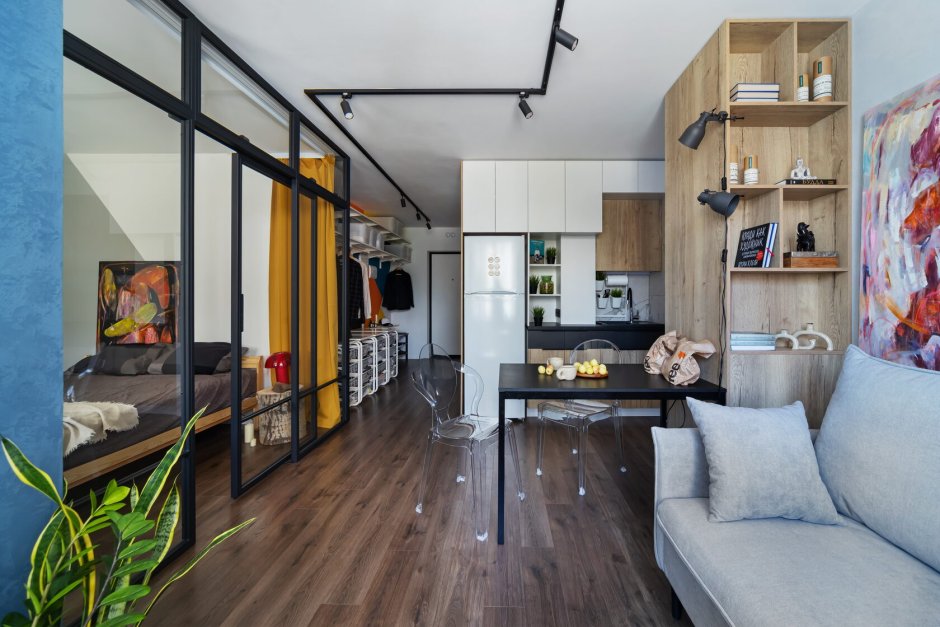 Интерьер однокомнатной квартиры 38 кв.м