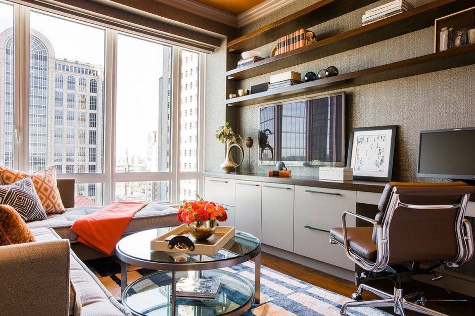 Интерьеры маленьких гостиных