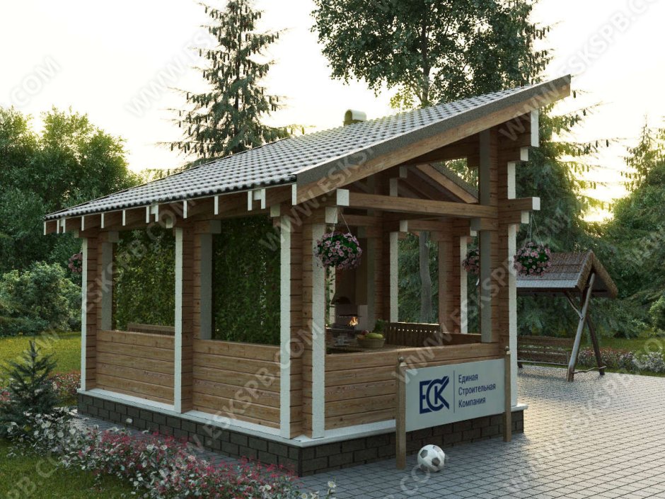 Беседка Дачная г образная