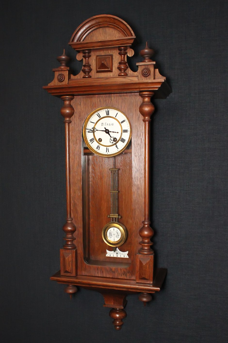 Настенные часы с боем Вильям Габю 19 век
