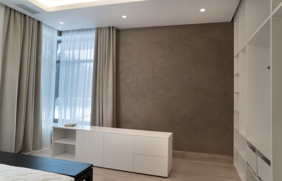 Декоративка вельвет в кабинете