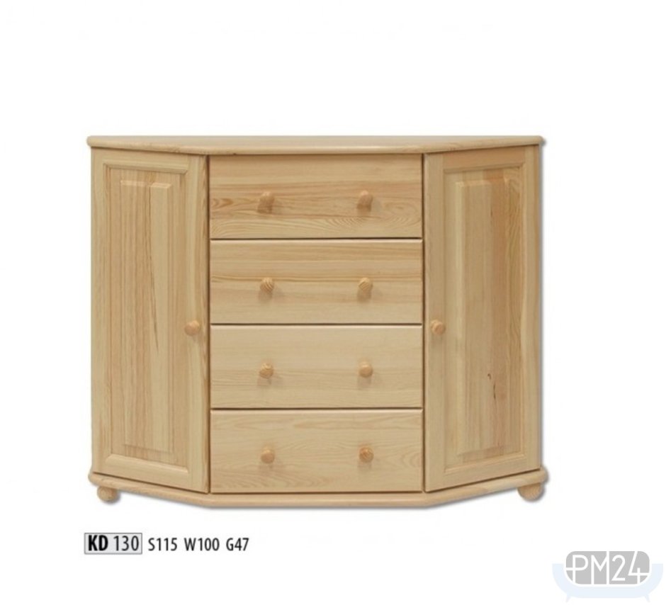 Угловой комод деревянный