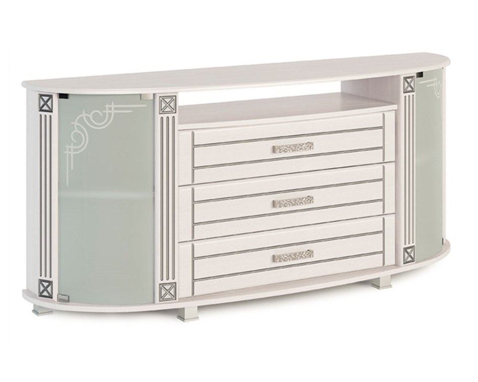 Европа Люкс тумба для ТВ рамух белый