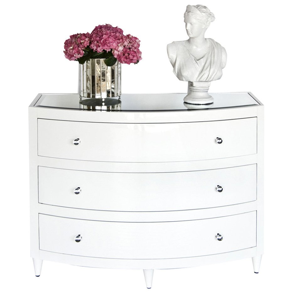 White Chest with Round Drawers