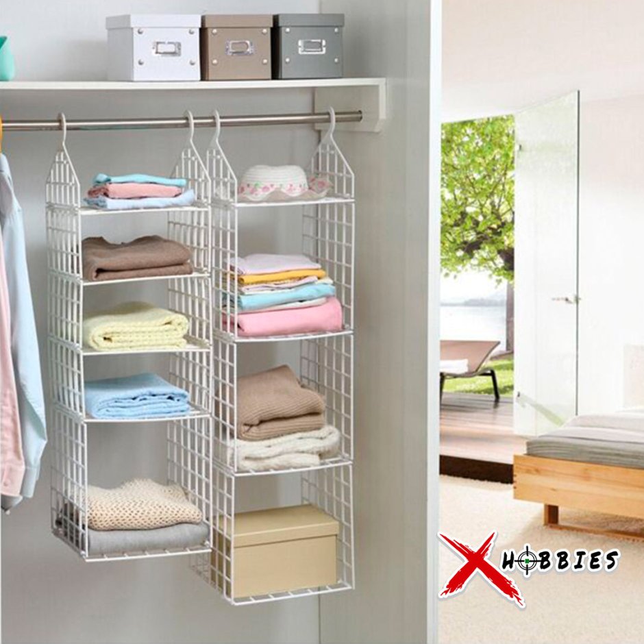 Занавески для стеллажей в гардеробной