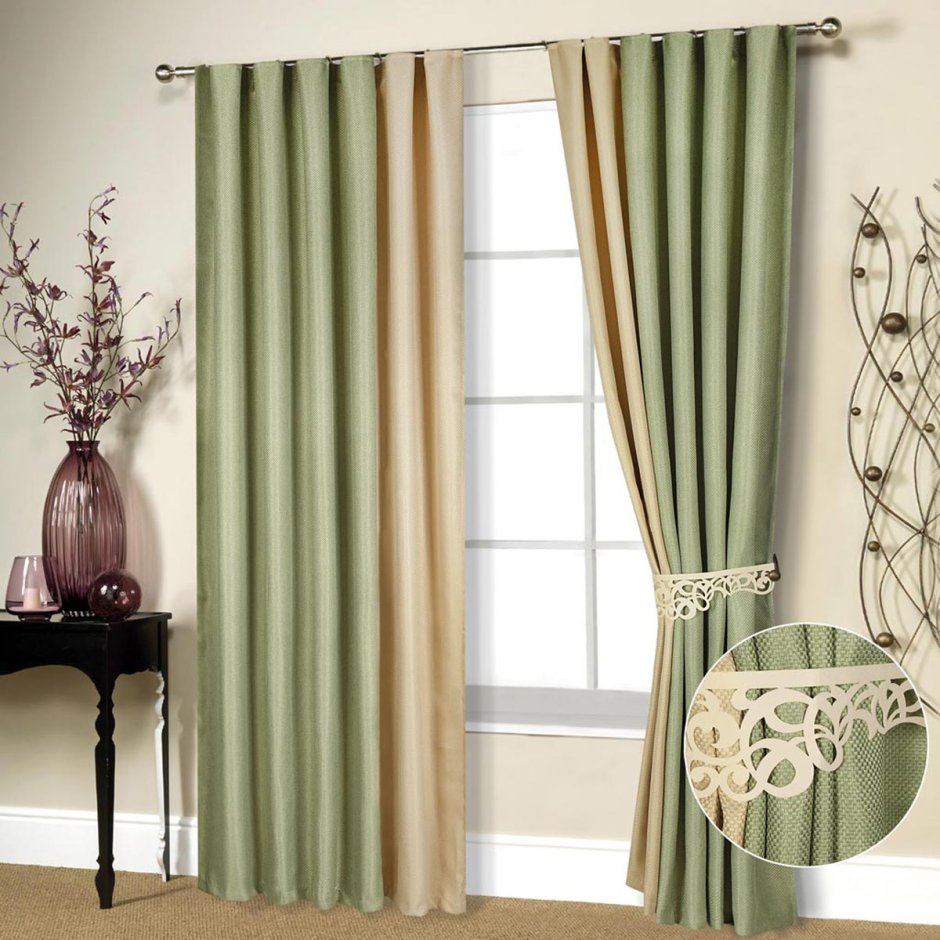 Шторы канвас капучино