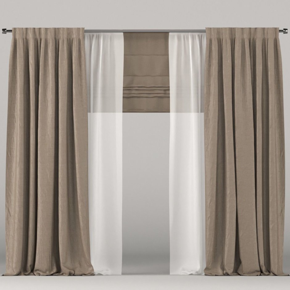 Двухцветные портьеры