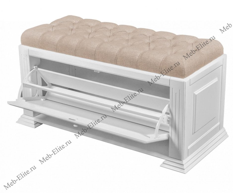Банкетка лофт со спинкой в прихожую