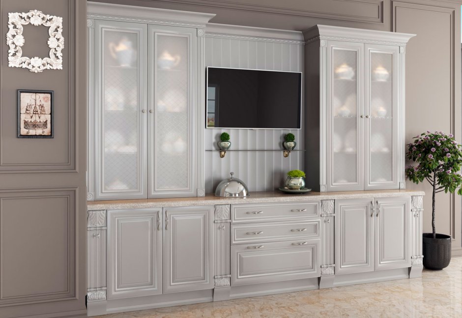 Кухня Лукреция слоновая кость