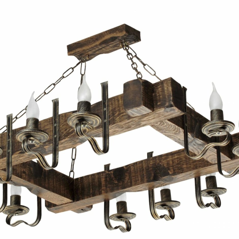 Светильник из дерева