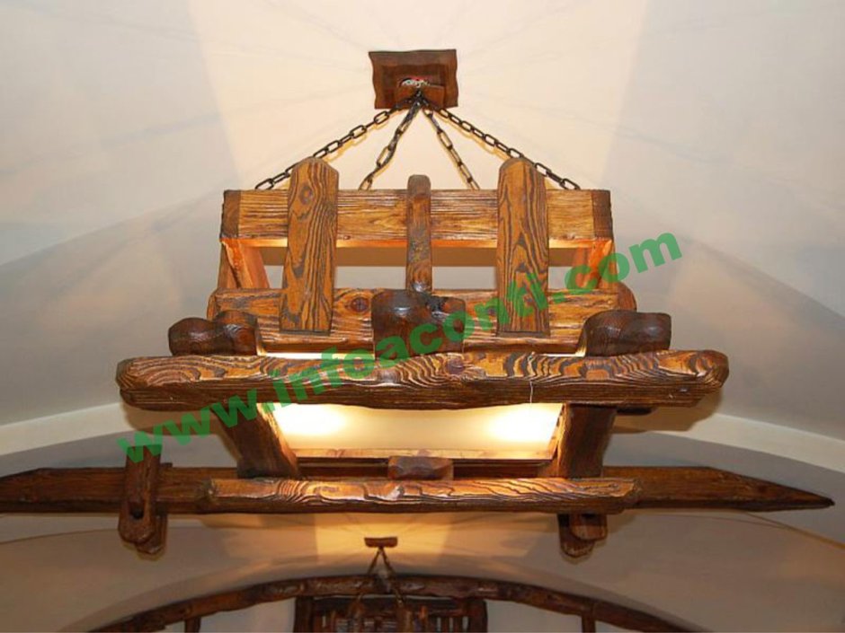 Бра из дерева под старину