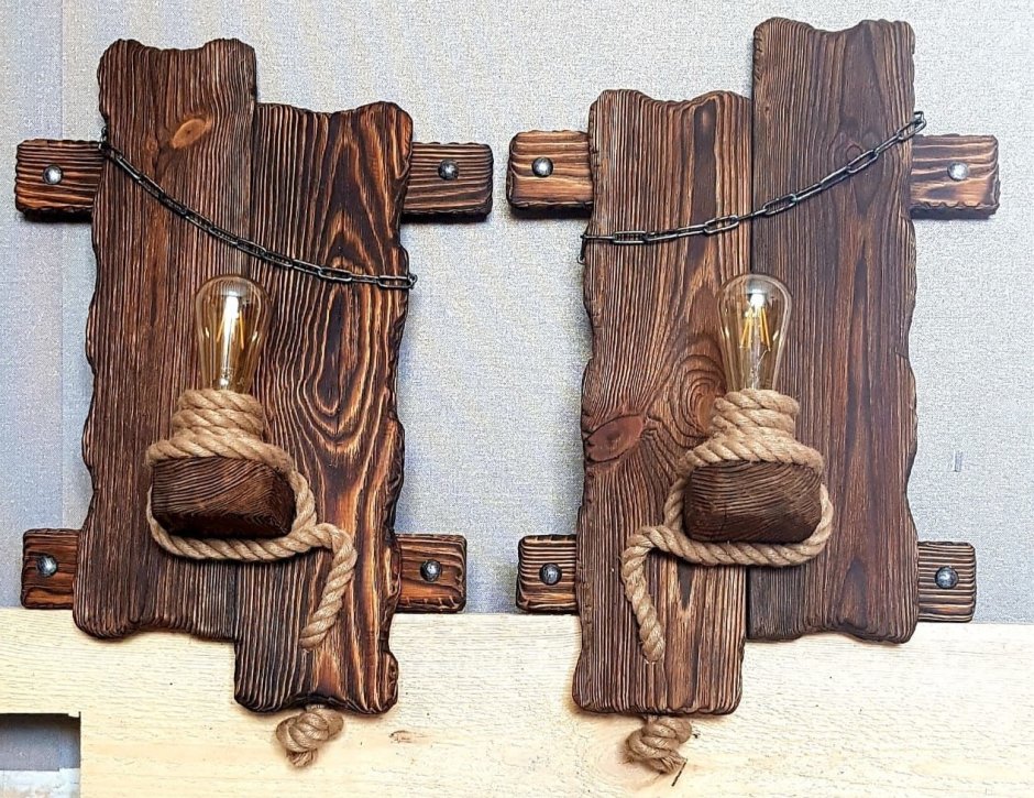 Деревянные светильники потолочные для дачи